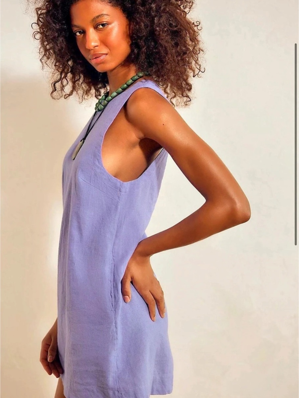 Free People Full of Sunshine Cotton-Linen Mini Dress - Picture 5 of 8